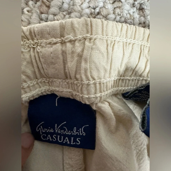 Gloria Vanderbilt Cream Lightweight Chinos Relaxed Fit size XL - Picture 6 of 6